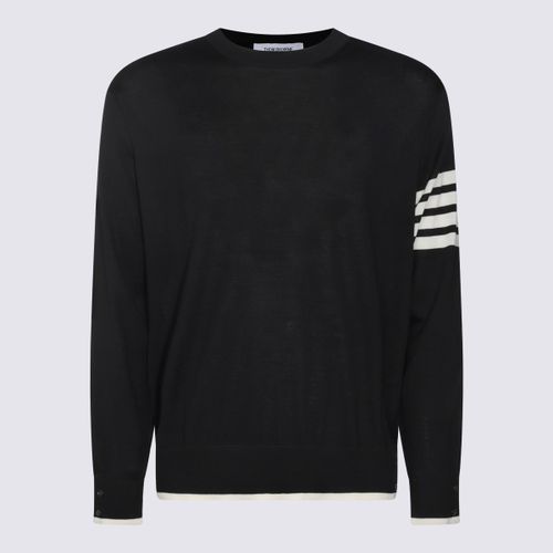 Thom Browne Black Wool Knitwear - Thom Browne - Modalova