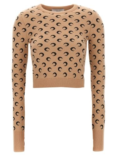 Marine Serre moon Jacquard Sweater - Marine Serre - Modalova