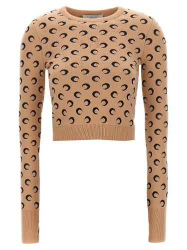 Marine Serre Moon Jacquard Sweater - Marine Serre - Modalova