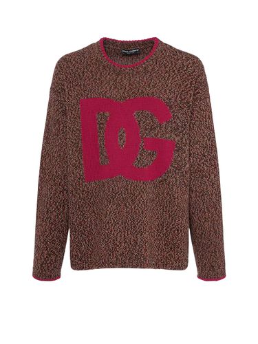 Logo Wool Blend Sweater - Dolce & Gabbana - Modalova