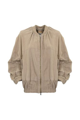 D'Amico Beige Suede Jacket - D'Amico - Modalova