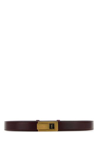 Saint Laurent Grape Leather Belt - Saint Laurent - Modalova