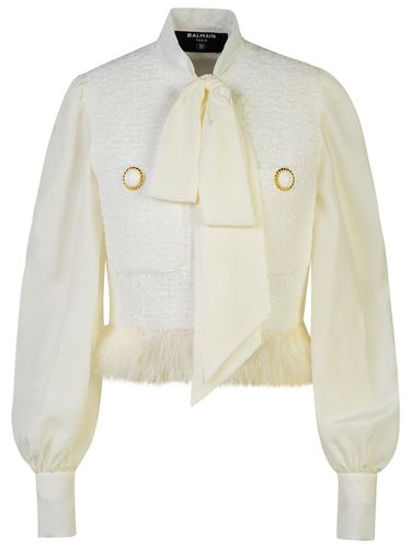 Balmain Tweed Crepe Jacket - Balmain - Modalova