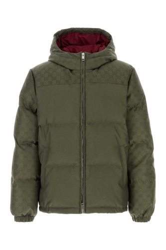 Gucci Army Green Nylon Down Jacket - Gucci - Modalova