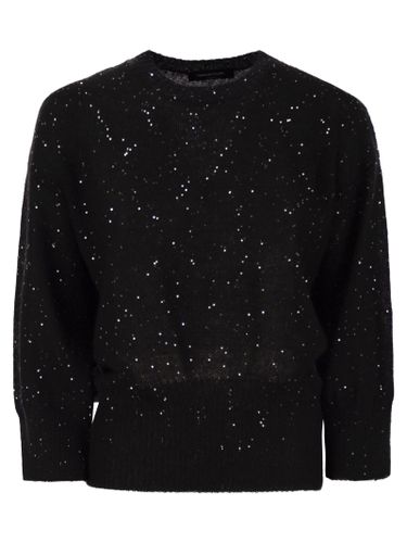 Mohair Sweater With Micro Sequins - Fabiana Filippi - Modalova