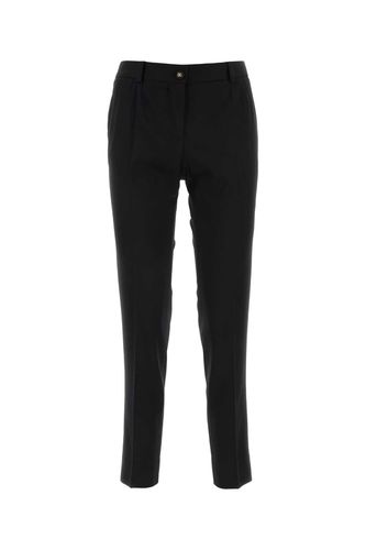 Black Stretch Wool Pant - Dolce & Gabbana - Modalova