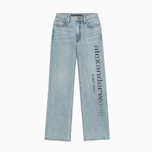 Slouch Cut Out Embroidery Logo Jeans - Alexander Wang - Modalova