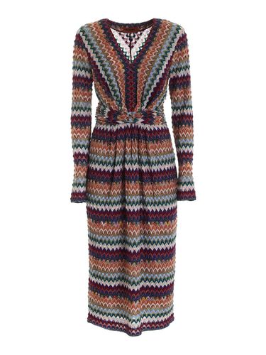 Zig-zag Woven Midi Dress Missoni - Missoni - Modalova