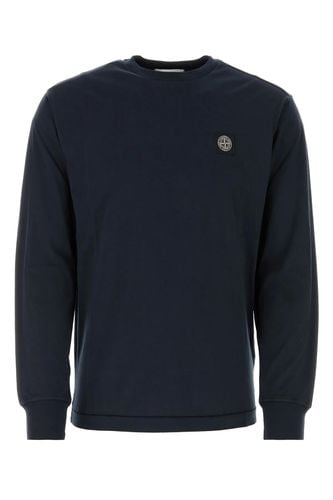 Midnight Blue Cotton T-shirt - Stone Island - Modalova