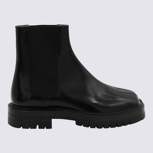 Leather Tabi Boots - Maison Margiela - Modalova