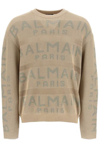 Balmain Cotton Logo Sweater - Balmain - Modalova