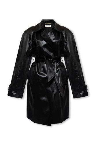 Saint Laurent Belted Trench Coat - Saint Laurent - Modalova