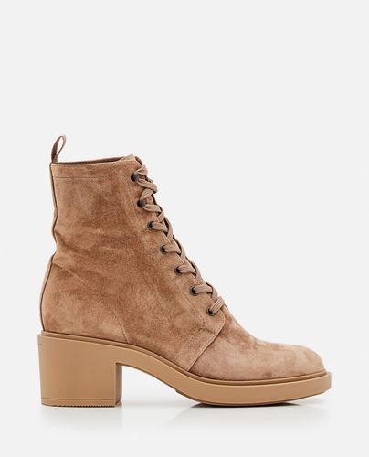 Foster Lace-up Suede Boots - Gianvito Rossi - Modalova