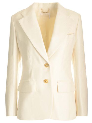 Wool And Silk Single-breasted Blazer - Chloé - Modalova