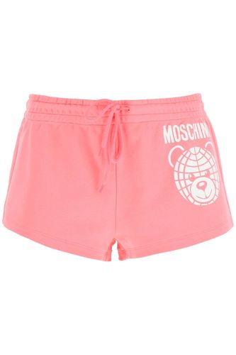 Moschino Logo Print Shorts - Moschino - Modalova