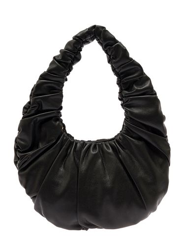 Anja Baguette Bag With Hobo Handle In Ruched Vegan Leather Woman - Nanushka - Modalova