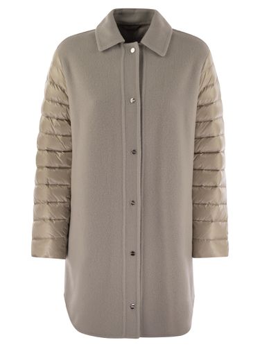 Herno Coat With Down Sleeves - Herno - Modalova