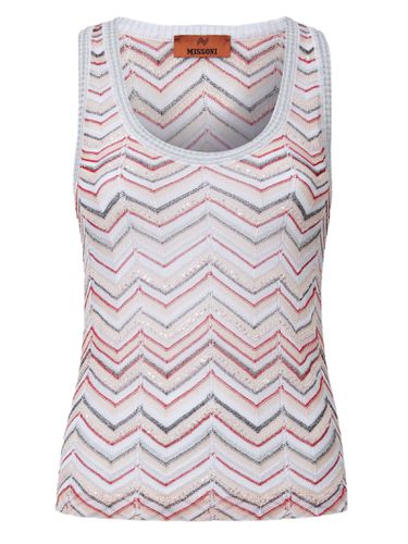 Missoni Tank Top In Zigzag Knit - Missoni - Modalova