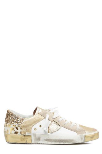 Glitter Detailed Lace-up Sneakers - Philippe Model - Modalova