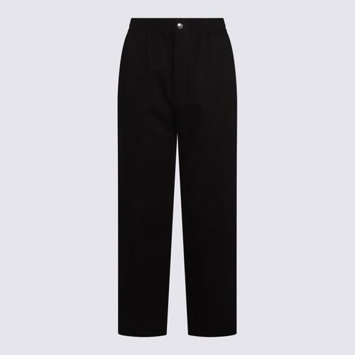 Maison Kitsuné Black Cotton Pants - Maison Kitsuné - Modalova