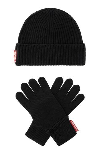 Dsquared2 Wool Kit: Beanie & Gloves - Dsquared2 - Modalova