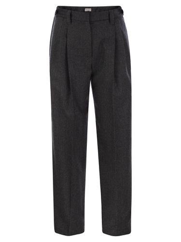 Baggy Sartorial Wool Trousers - Brunello Cucinelli - Modalova