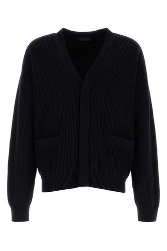 Prada Dark Blue Cashmere Cardigan - Prada - Modalova