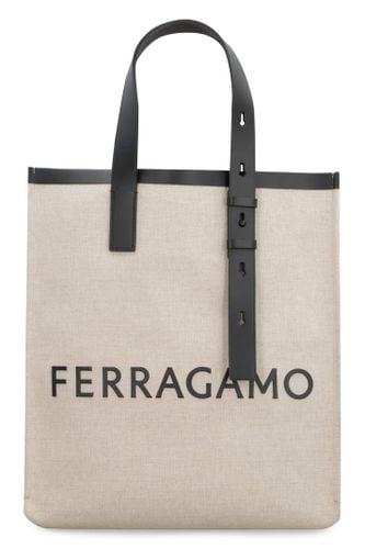 Ferragamo Canvas Tote Bag - Ferragamo - Modalova