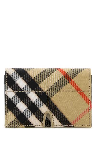 Embroidered Canvas Card Holder - Burberry - Modalova