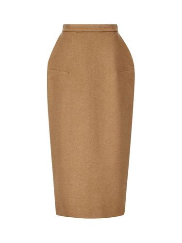 High Waist Zip Detailed Skirt - Max Mara - Modalova