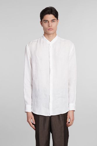 Emporio Armani Shirt In White Linen - Emporio Armani - Modalova