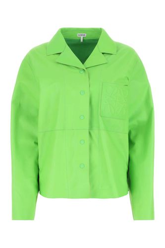 Loewe Fluo Green Leather Shirt - Loewe - Modalova