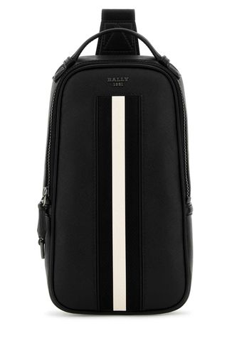 Black Leather Malikho Backpack - Bally - Modalova