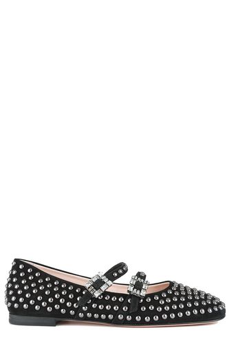 Stud Embellished Buckle Strap Flat Shoes - Roger Vivier - Modalova