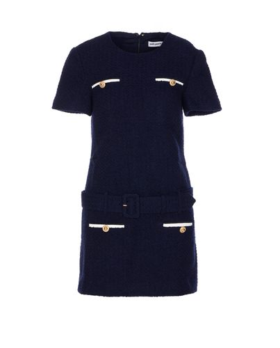 Self-portrait Boucle Mini Dress - self-portrait - Modalova