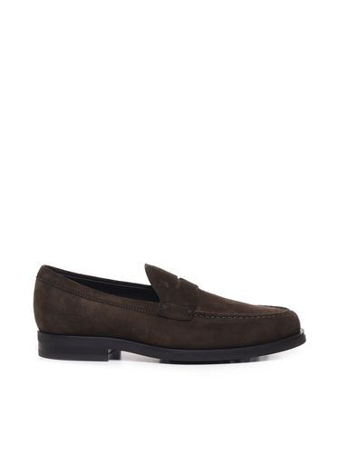 Tod's Brown Suede Loafers - Tod's - Modalova