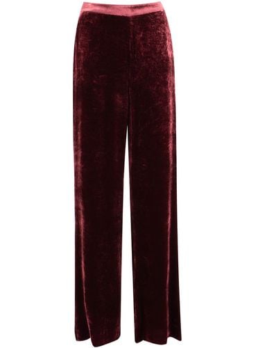 Red Pants With Elastic Waistband In Velvet Woman - Etro - Modalova