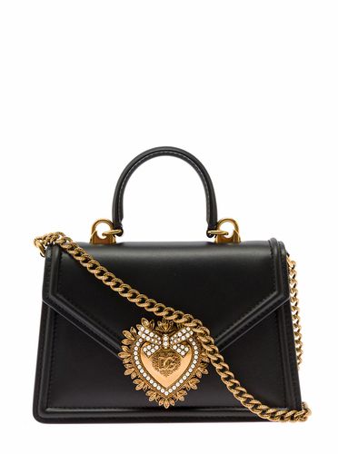 Mini Devotion Handbag With Logo Plaque In Leather Woman - Dolce & Gabbana - Modalova