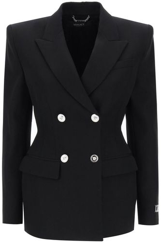 Blazer In Pure Virgin Wool - Versace - Modalova