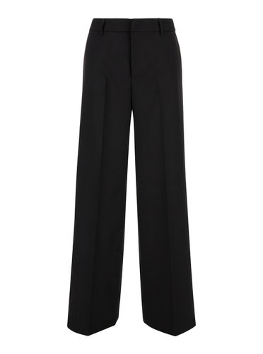 Tailored lorenza High Waisted Black Trousers In Technical Fabric Woman - PT Torino - Modalova
