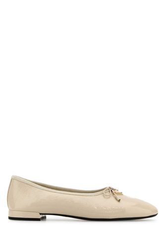 Prada Ivory Leather Ballerinas - Prada - Modalova