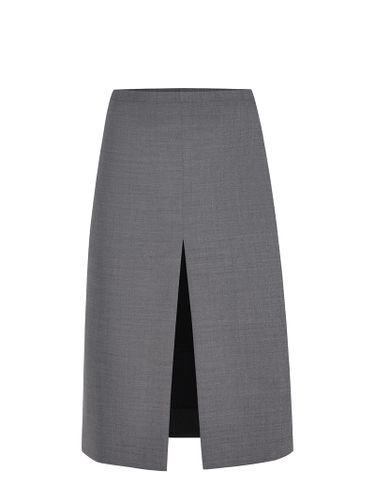 Long Asymmetric Skirt In Wool Blend - Philosophy di Lorenzo Serafini - Modalova