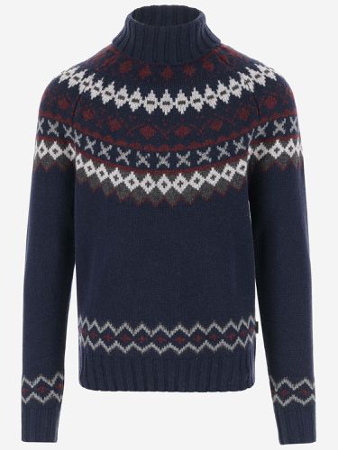 Wool Sweater With Geometric Pattern - Barbour - Modalova