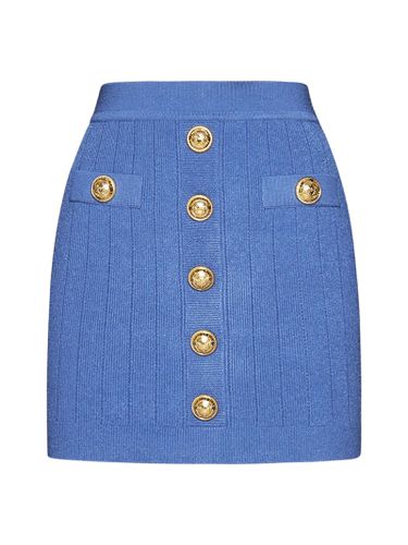 Balmain Logo Button Knit Skirt - Balmain - Modalova