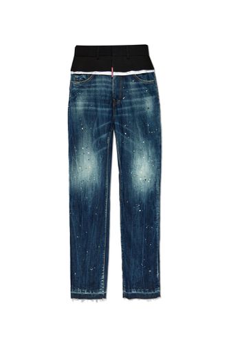 Jeans Made From Combined Materials - Dsquared2 - Modalova