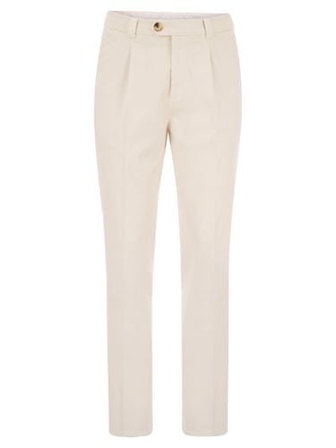 Cotton-blend Trousers With Darts - Brunello Cucinelli - Modalova