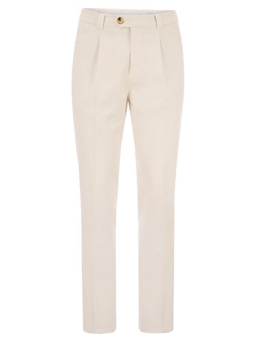 Cotton-blend Trousers With Darts - Brunello Cucinelli - Modalova