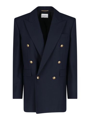 Double-breasted Wool Blazer - Saint Laurent - Modalova