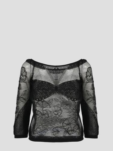 Viscose Net Knit Top - Alberta Ferretti - Modalova