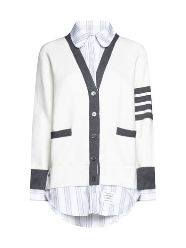 Milano Oxford Layered Shirt Cardigan - Thom Browne - Modalova